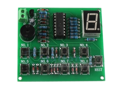 DIY Kit NE555 8-Channel Digital Responder CD4511 8Bit Answering Board for Soldering Practice